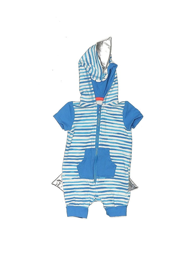 Pre-owned Cat & Jack Babies' Short Sleeve Outfit In Blue