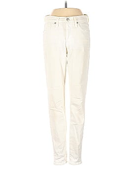 Madewell 9" Mid-Rise Skinny Jeans in Pure White (view 1)