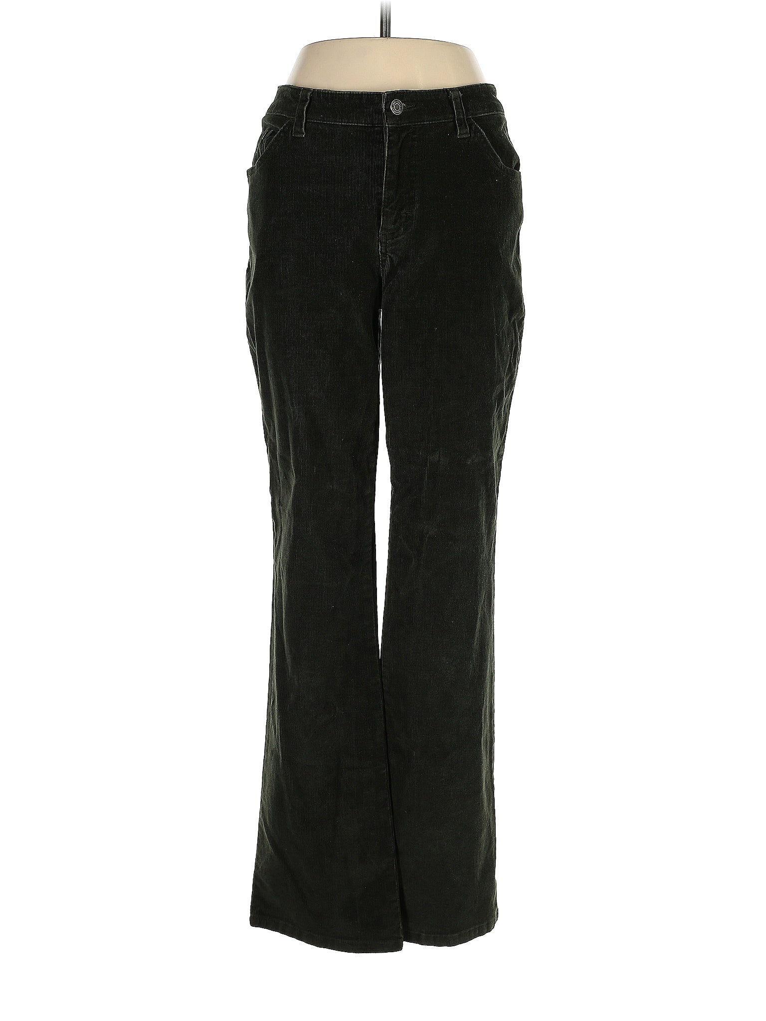 ST. JOHNS BAY womens Size 12 Bootcut Pants CORDUROY Y2K Flare Leg Gray READ  - Helia Beer Co