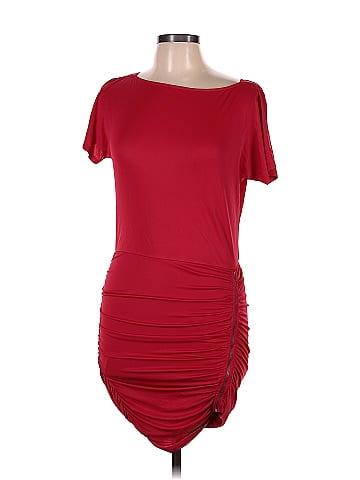 BCBGMAXAZRIA Solid Red Cocktail Dress Size M 91 off ThredUp