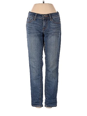 Lucky Brand Solid Blue Jeans Size 4 - 69% off