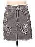 Twentyfourseven 100% Cotton Gray Denim Skirt Size EU 32 / US 2 - photo 1
