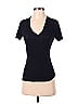 Monrow 100% Cotton Black Short Sleeve T-Shirt Size XS - photo 1