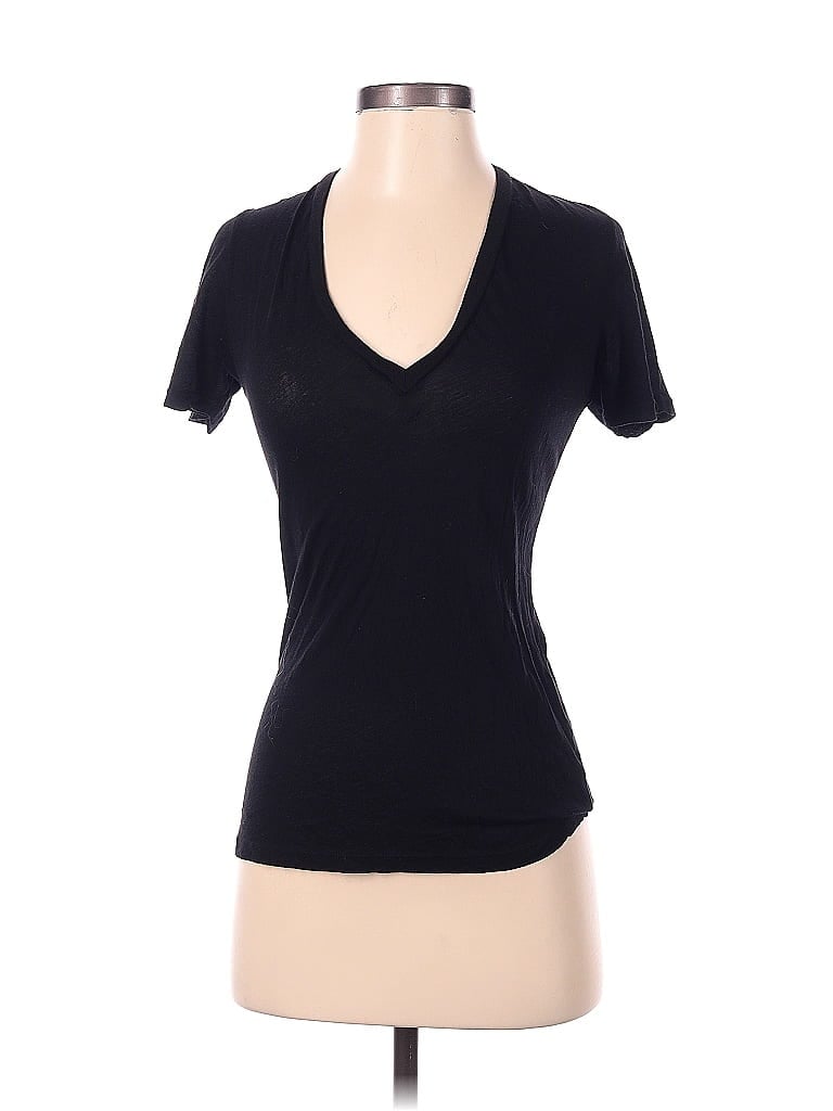 Monrow 100% Cotton Black Short Sleeve T-Shirt Size XS - photo 1