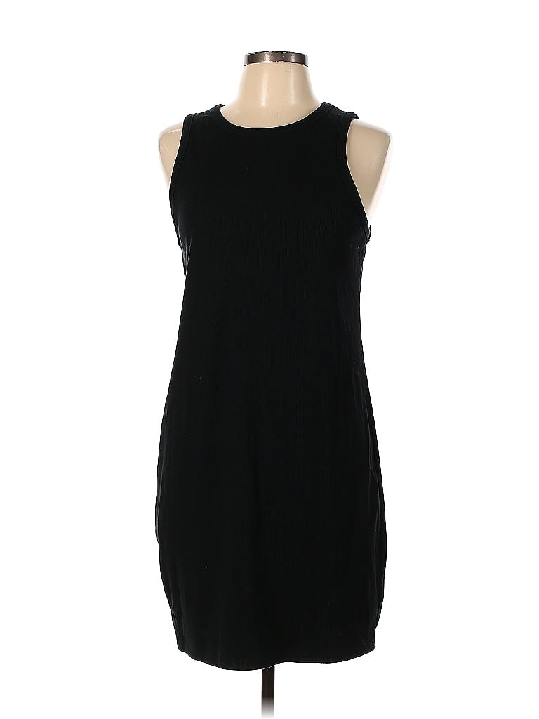 A New Day Solid Black Casual Dress Size L - 50% off | ThredUp