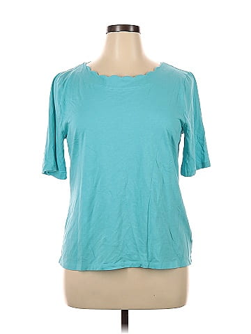 J.Jill 100% Cotton Blue Active T-Shirt Size XL - 70% off