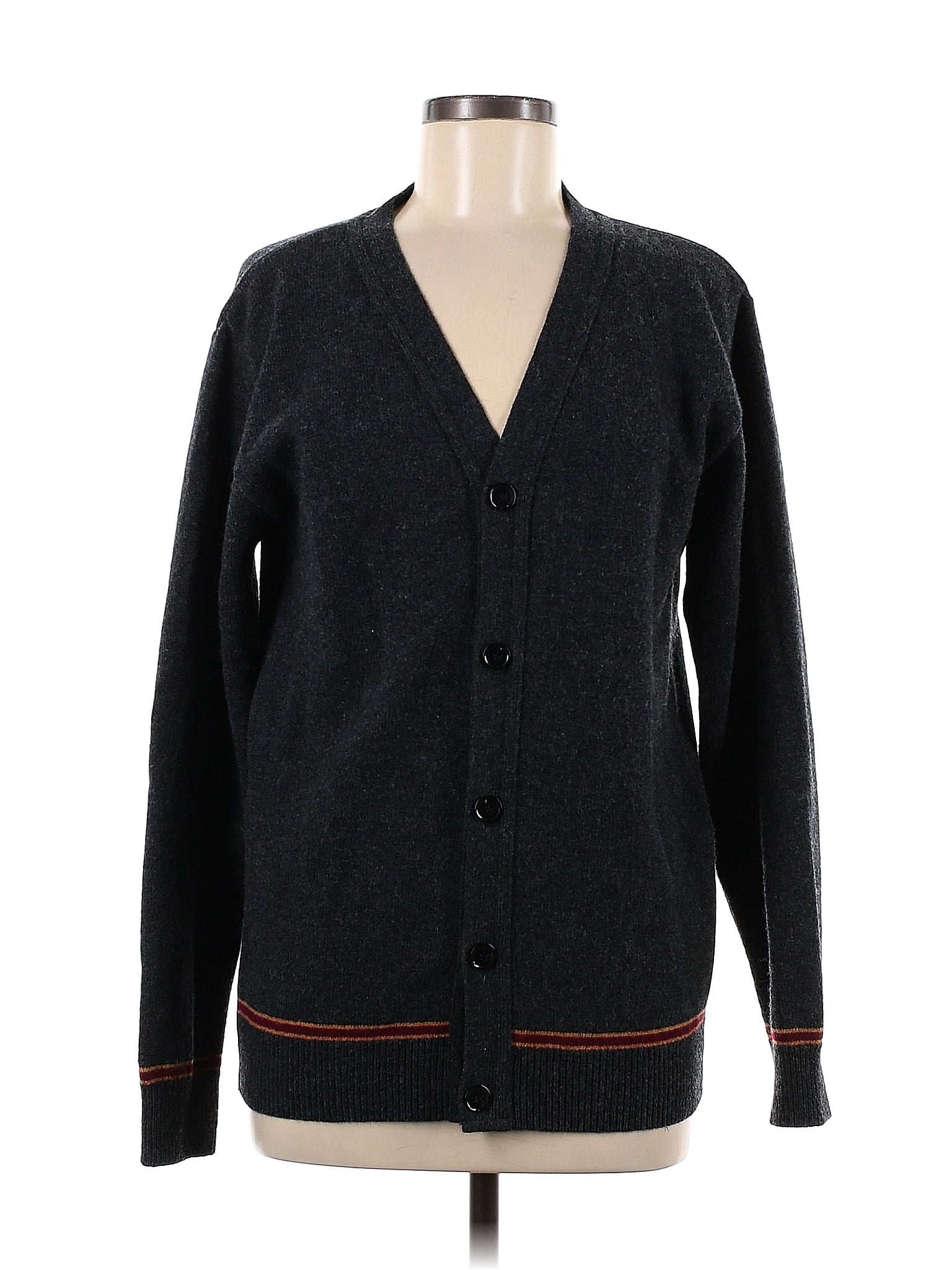 Harry Potter 100% Lambswool Color Block Black Wool Cardigan Size M - 73 ...