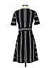 White House Black Market Stripes Black Casual Dress Size 2 - photo 2