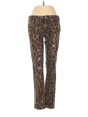 R13 Leopard Print Multi Color Brown Jeans 27 Waist 81 off ThredUp