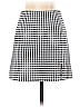 Polly 100% Polyester Checkered-gingham Houndstooth Argyle Grid Plaid Black Casual Skirt Size 2 - photo 2