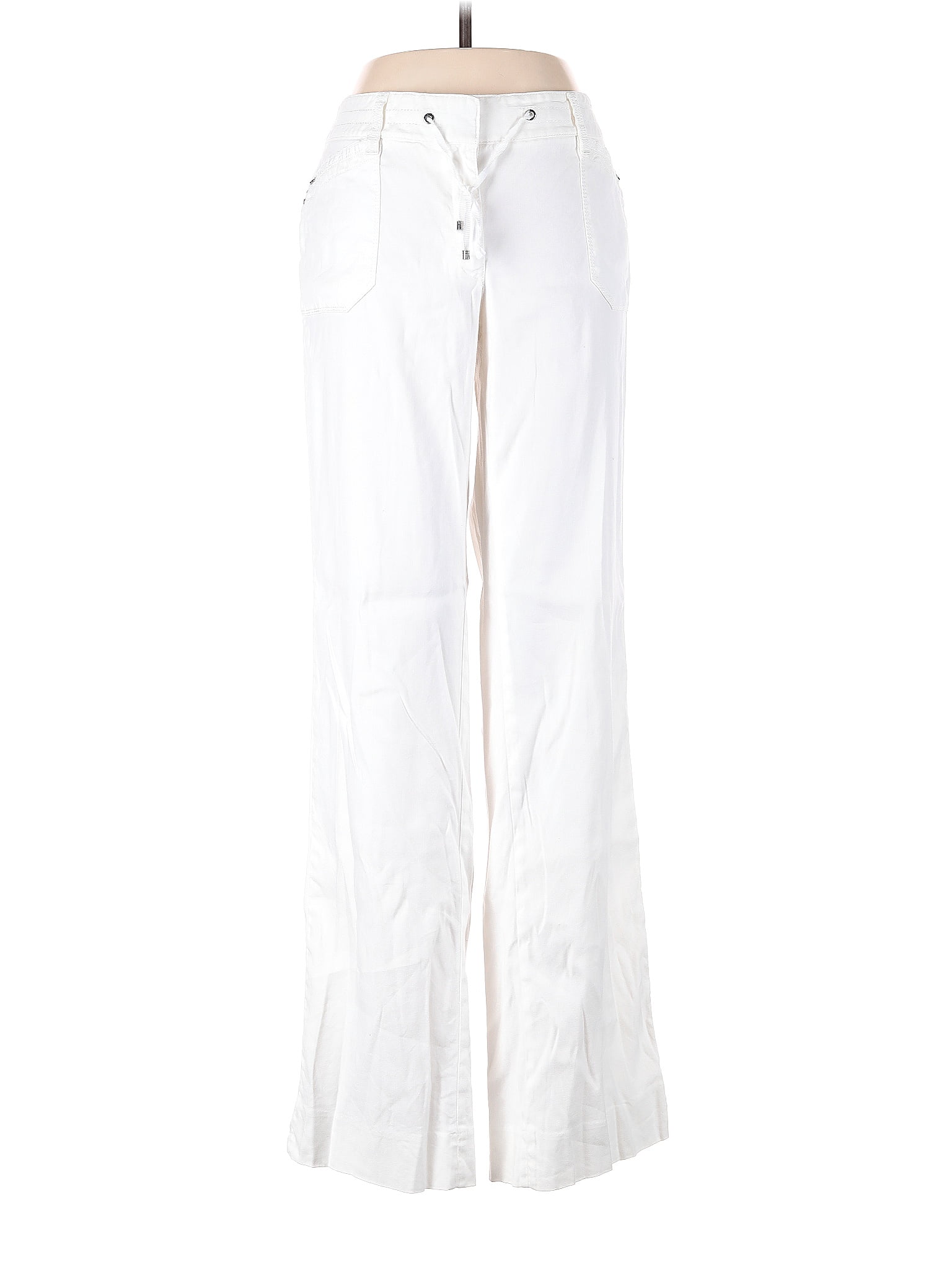 White House Black Market White Linen Pants Size 8 - 67% off | ThredUp