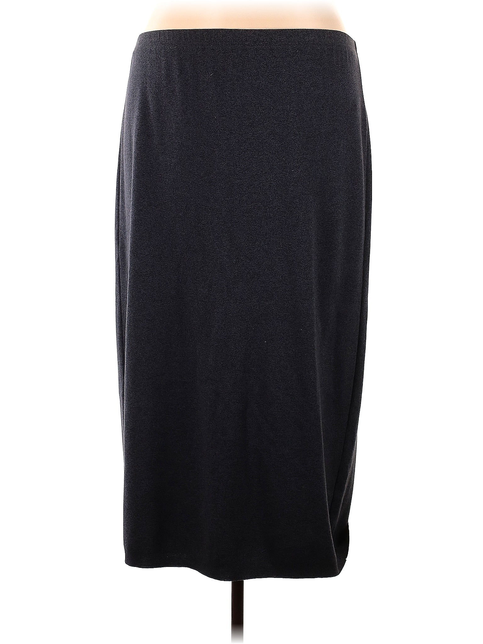 Jones New York Sport Women Plus Velour Maxi Skirt Sz 3X Black Straight