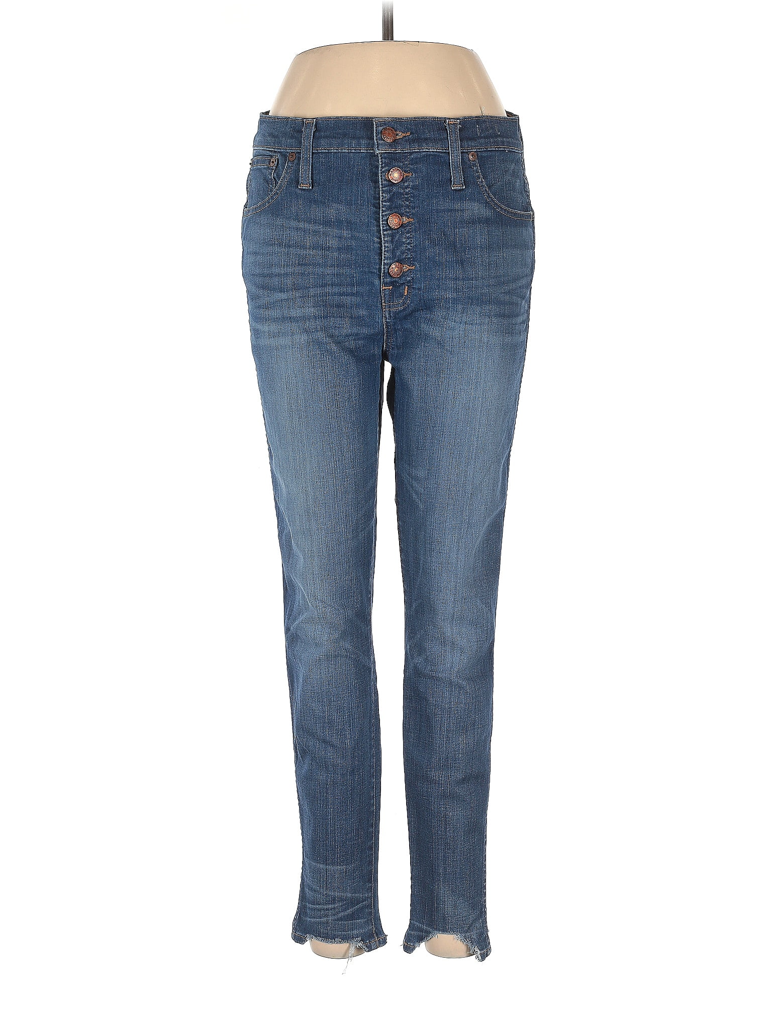Madewell Solid Blue Jeans 31 Waist - 67% off | ThredUp