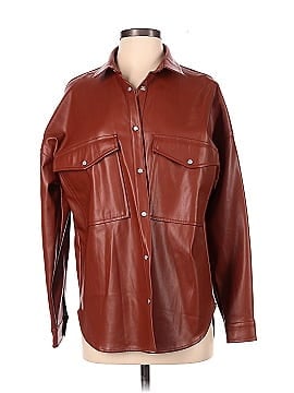ACOA collection Faux Leather Jacket (view 1)