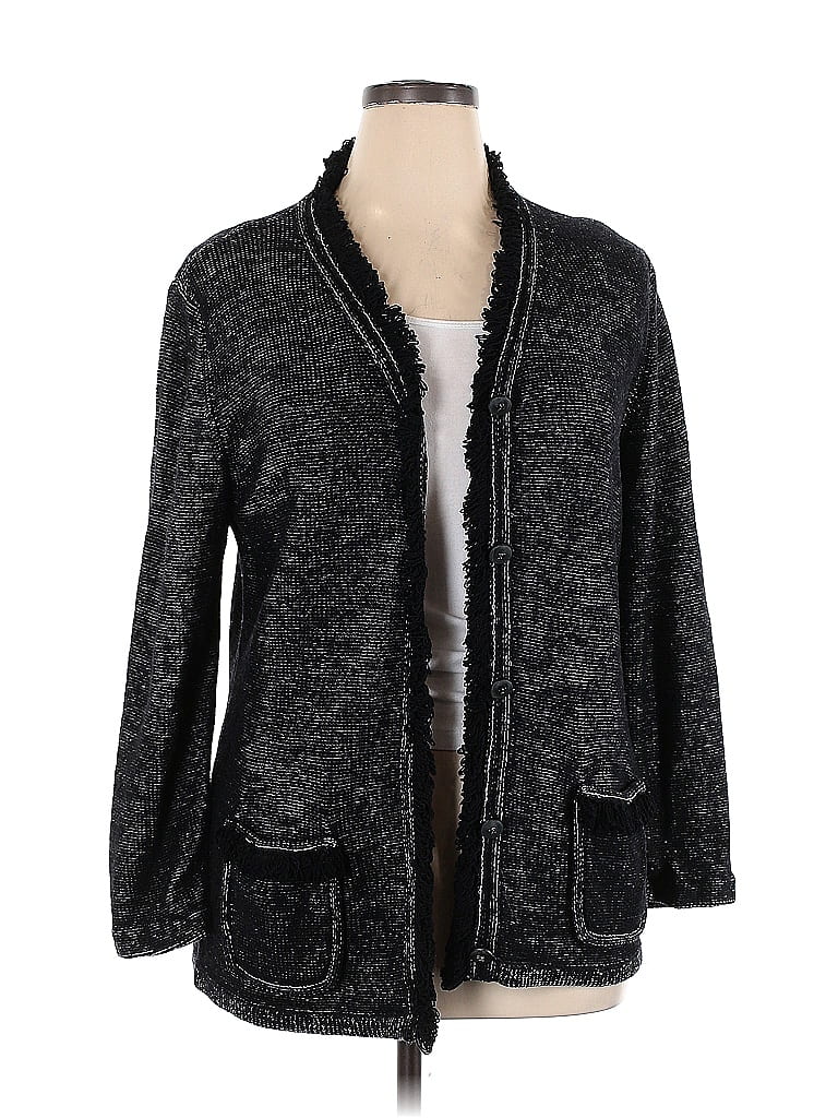 Doncaster Color Block Marled Black Gray Wool Cardigan Size XL - 82% off ...