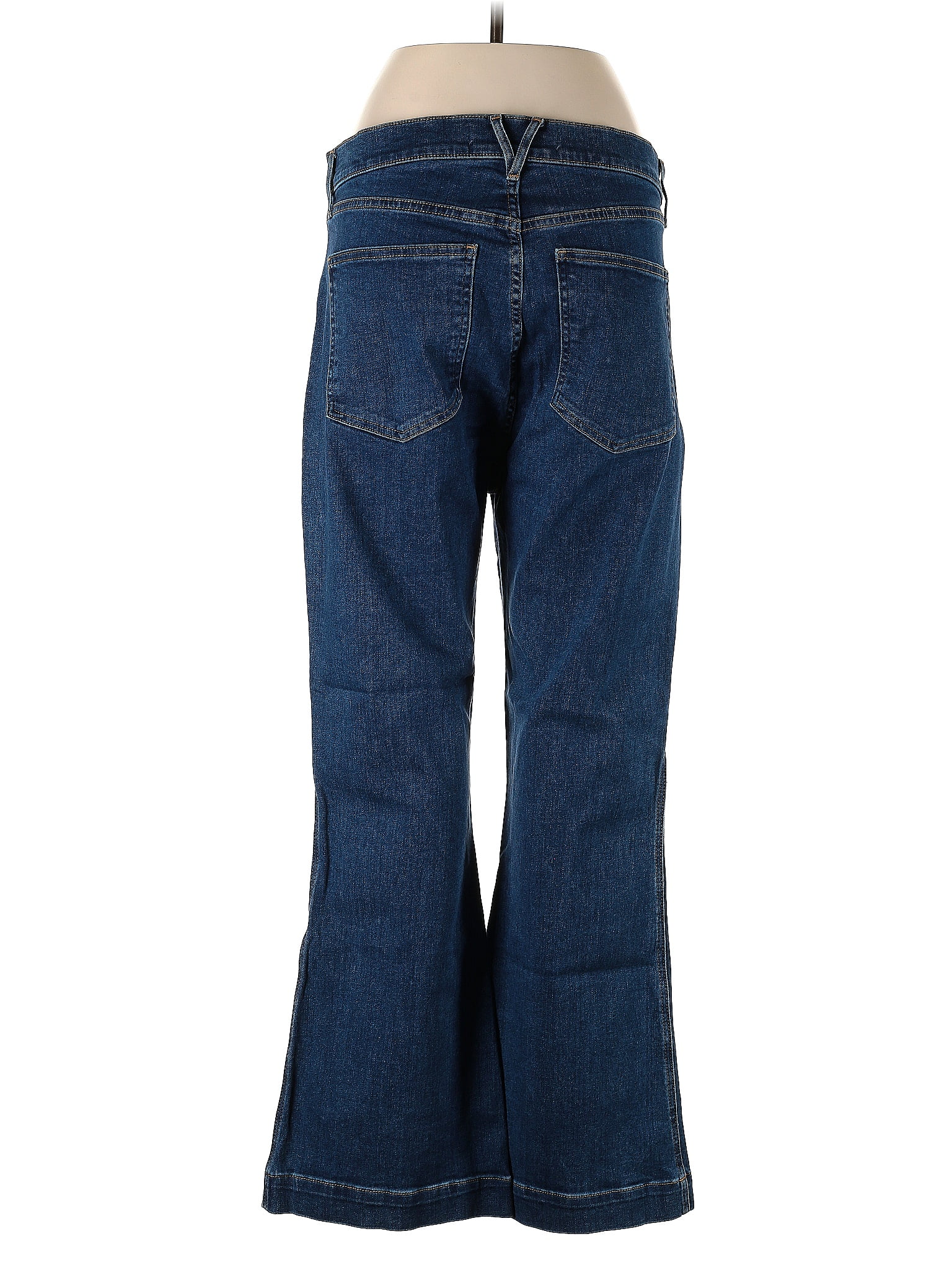 Pilcro and The Letterpress Solid Blue Denim Shorts 30 Waist - 76% off