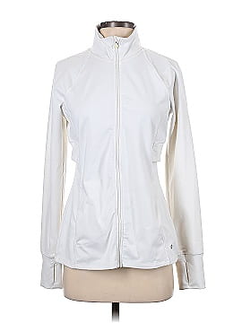 Women's Apana Full Zip Jacket Activewear Hoodie MEDIUM White PRE