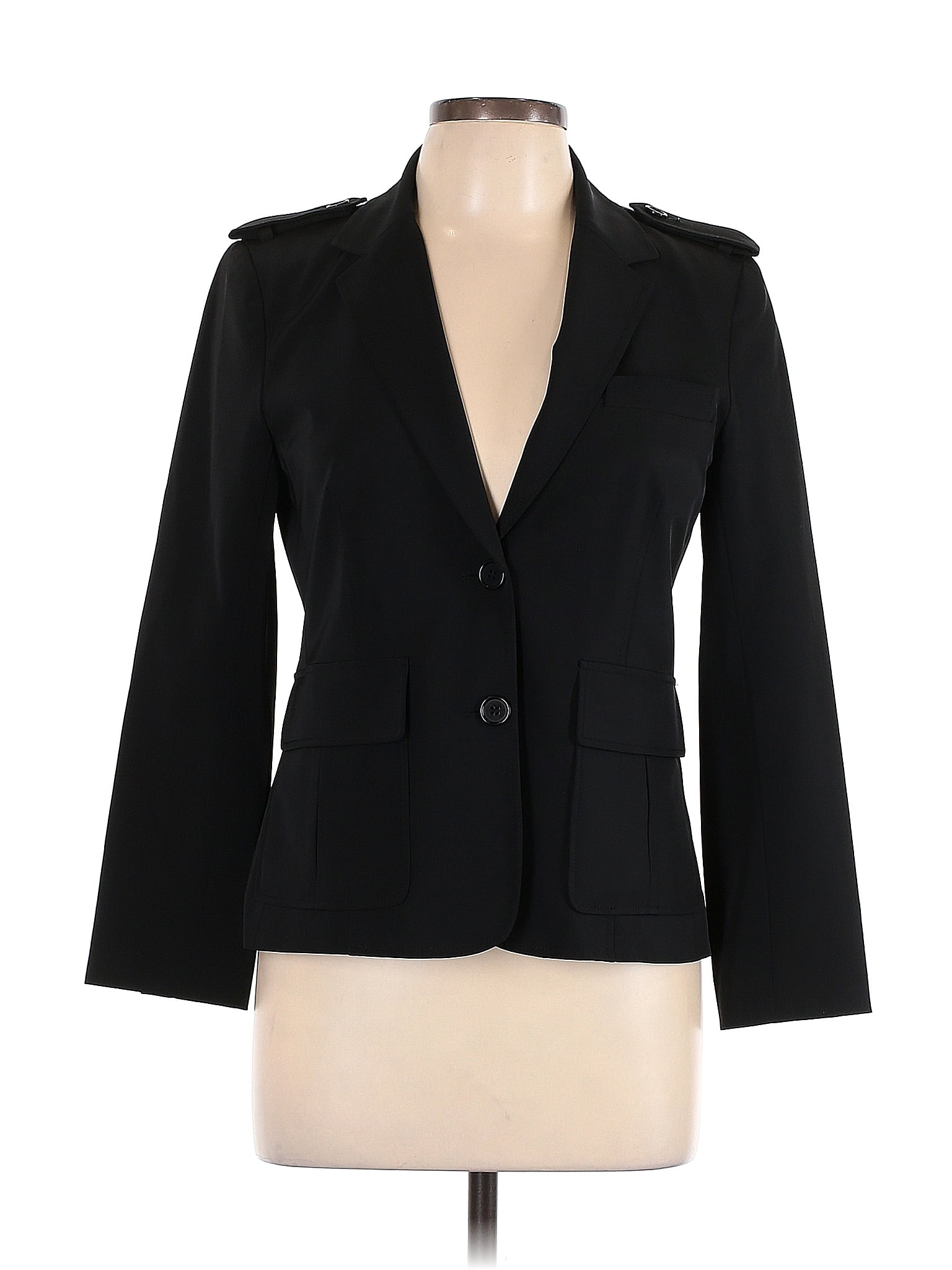 Theory Solid Black Blazer Size 10 76 Off Thredup