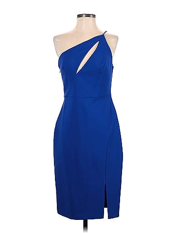 Aidan by Aidan Mattox Solid Sapphire Blue Cocktail Dress Size 4