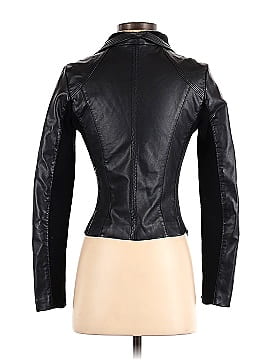 Suzy Shier Faux Leather Jacket (view 2)