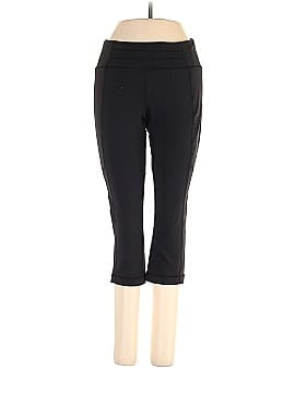 Lucy, Pants & Jumpsuits, Lucy Activewear Womens Small Black Blue Leggings  Tech Capri Cropped Mid Raise