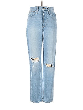 Madewell Classic Straight Full-Length Jeans in Hartsville Wash (view 1)