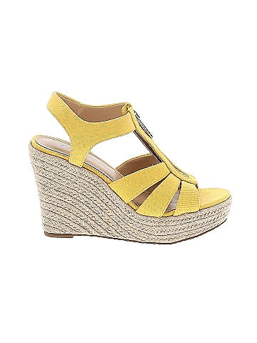 Michael kors shop yellow wedges