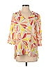 Hutch 100% Polyester Orange 3/4 Sleeve Blouse Size XS - photo 1