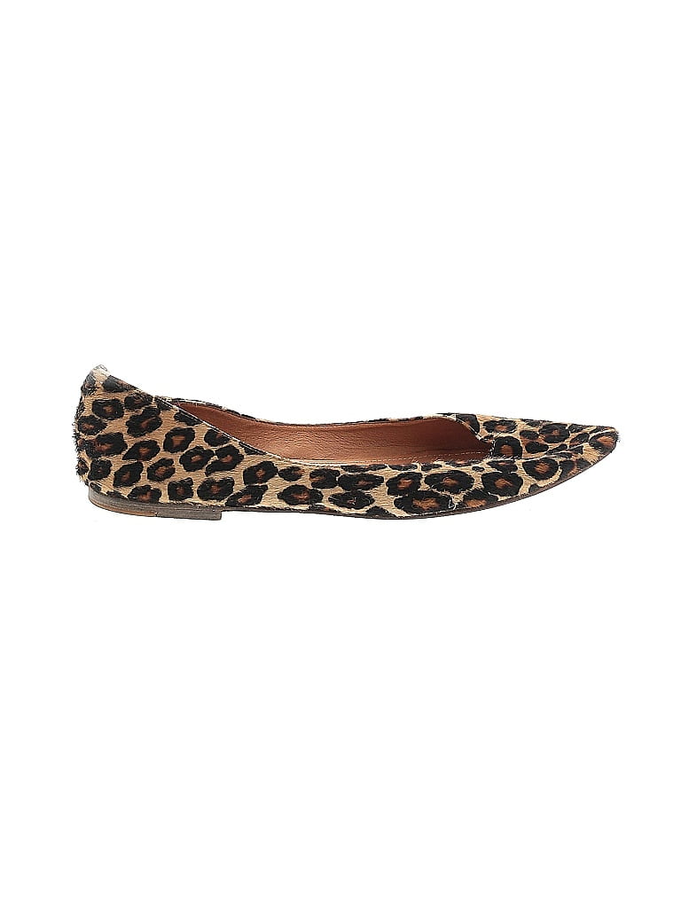 Steve Madden Leopard Print Animal Print Multi Color Brown Flats Size 11