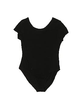 Danskin Plus Size Long Sleeve Leotard, 1X, Black