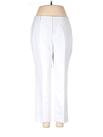 Banana Republic Factory Store Solid White Casual Pants Size 6 (Petite) -  71% off
