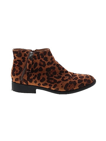 Time and store tru leopard booties