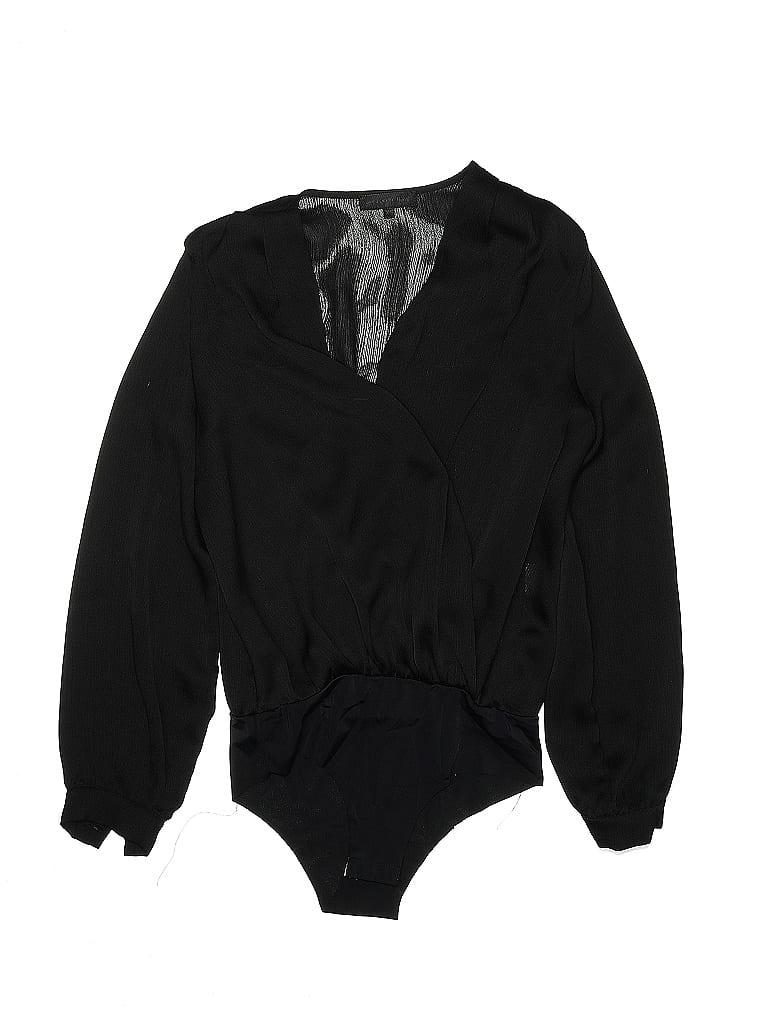 Love & Other Things 100% Polyester Black Bodysuit Size XS - photo 1