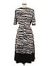 Hobbs London Marled Graphic Gray Casual Dress Size 10 - photo 2