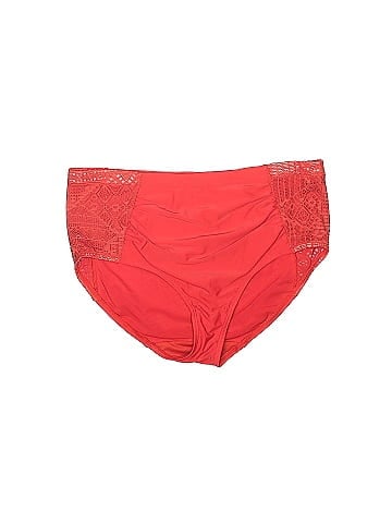 Swim by Cacique Solid Red Swimsuit Bottoms Size 16 - 49% off