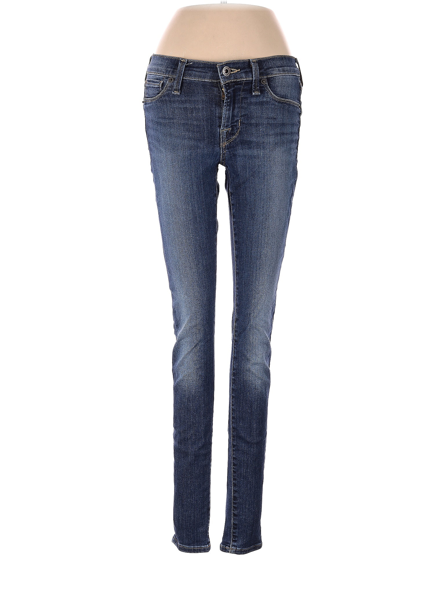 Lucky Brand Solid Blue Jeans Size 00 - 78% off