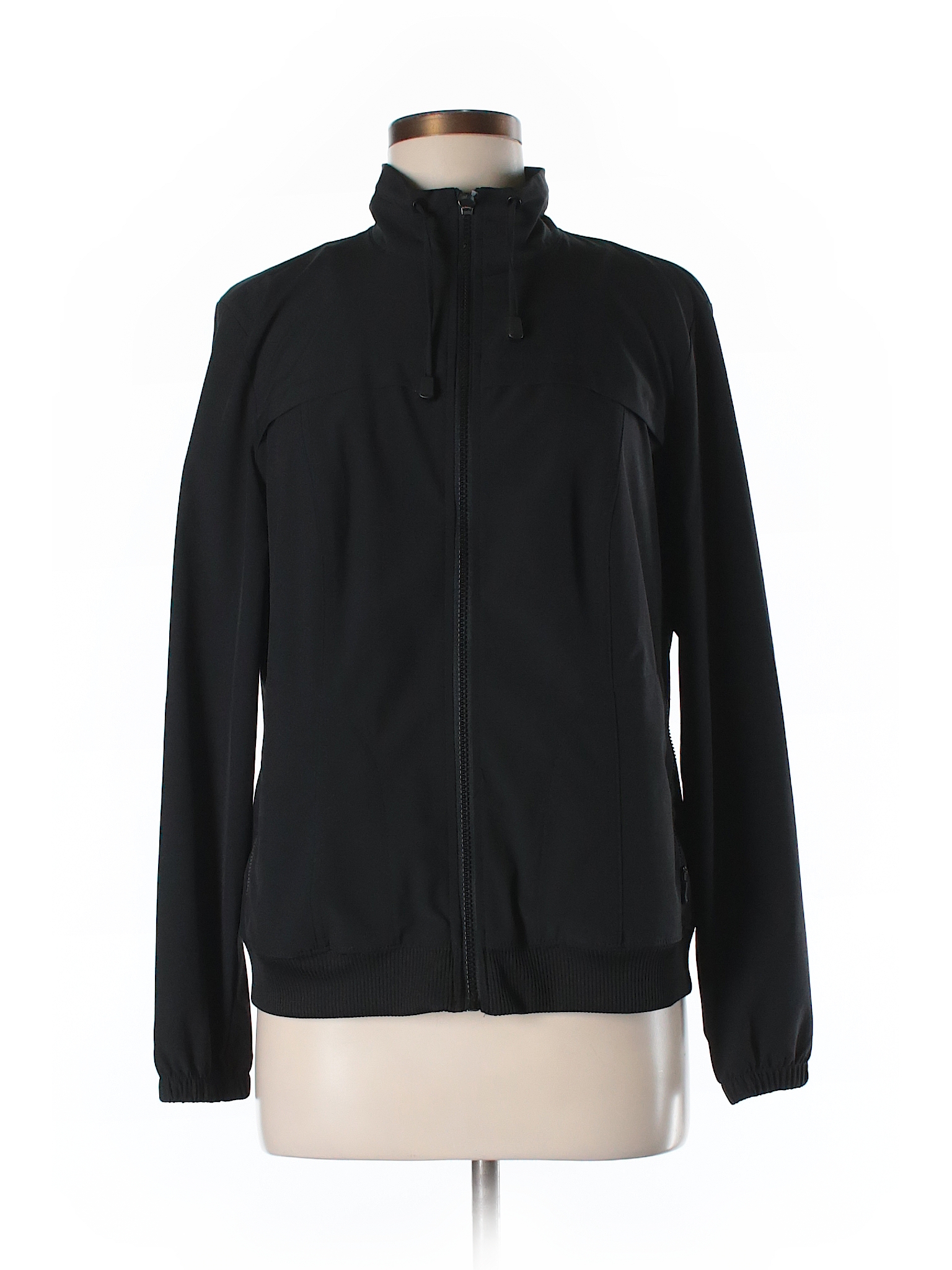 Zenergy by Chico's Solid Black Track Jacket Size Med (1) - 80% off ...