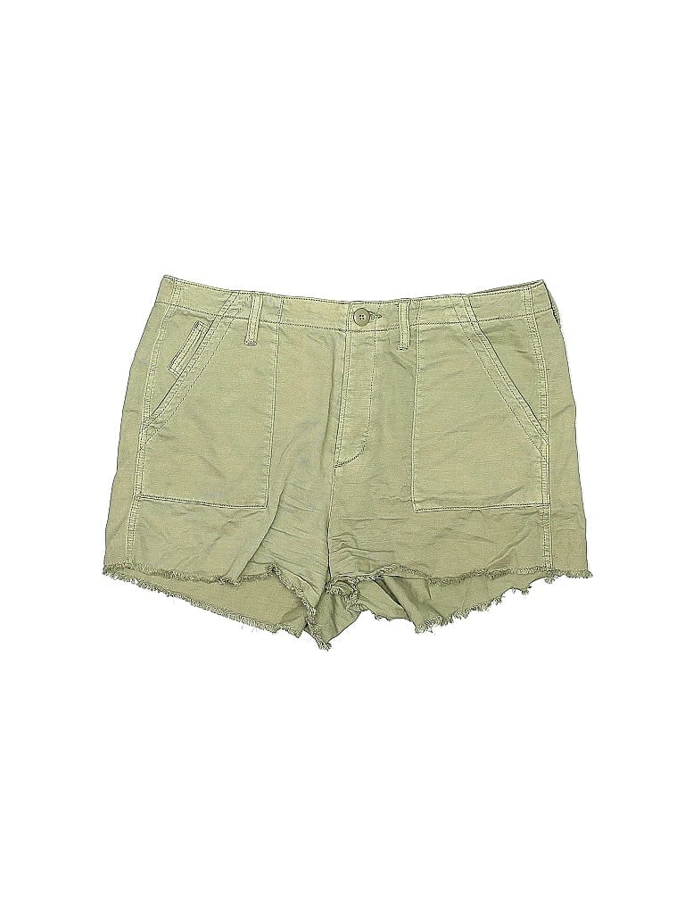 American Eagle Outfitters 100% Cotton Solid Green Shorts Size 16 - photo 1