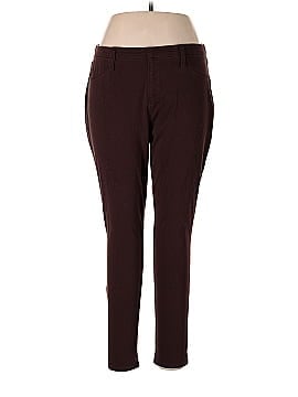 Faded Glory Brown Pull Up Comfort Pants/Jeggings - Womens Small