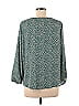 West Kei 100% Polyester Green Long Sleeve Blouse Size M - photo 2