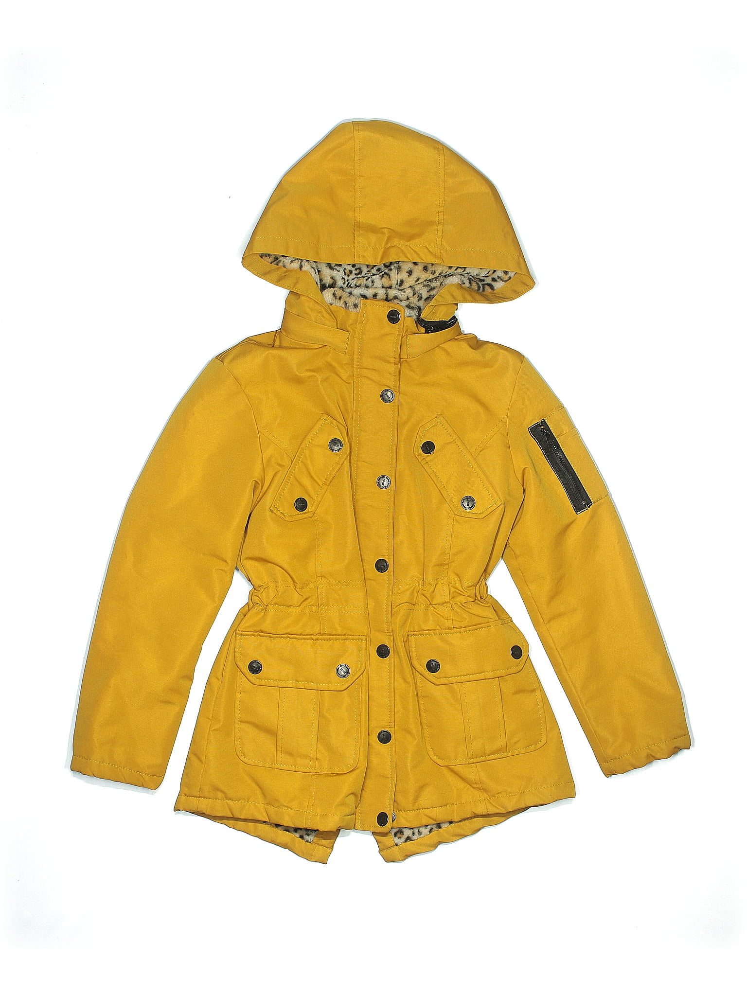 Urban Republic 100 Polyester Solid Yellow Jacket Size 10 12 67