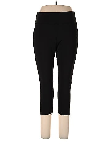 Pop Fit Black Active Pants Size 2X (Plus) - 63% off