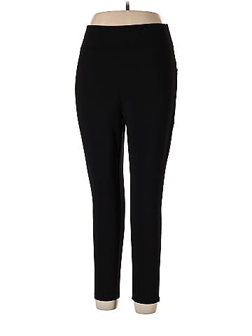 Pop Fit Black Active Pants Size 2X (Plus) - 61% off