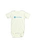Laughing Giraffe Solid Graphic Ivory Short Sleeve Onesie Size 6-12 mo - photo 1