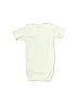 Laughing Giraffe Solid Graphic Ivory Short Sleeve Onesie Size 6-12 mo - photo 2