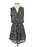 Noir 100% Polyester Grid Graphic Black Casual Dress Size S - photo 1