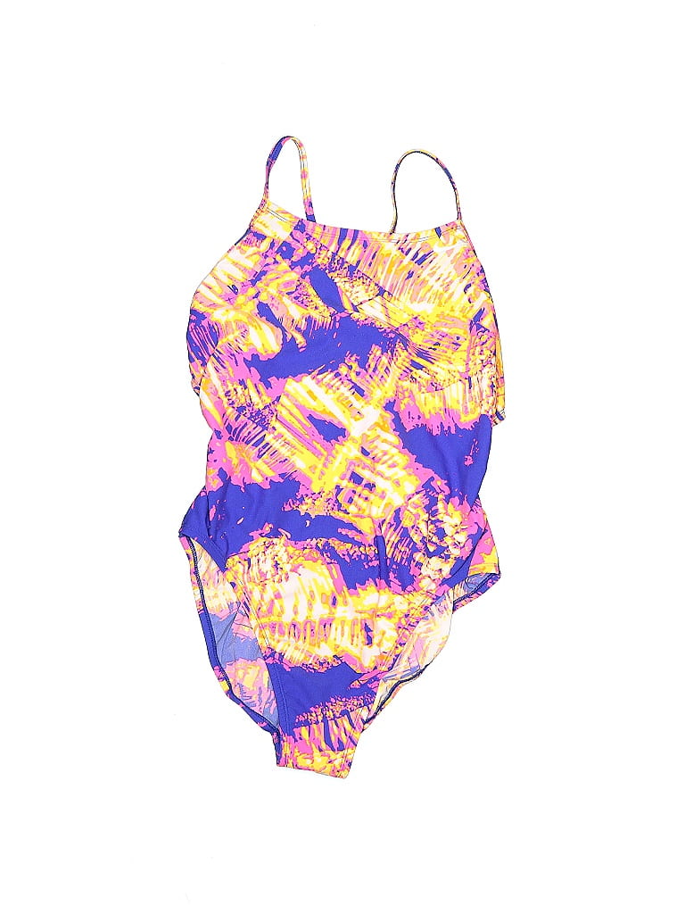 Nike Multi Color Purple One Piece Swimsuit Size 10 60 Off Thredup 0410