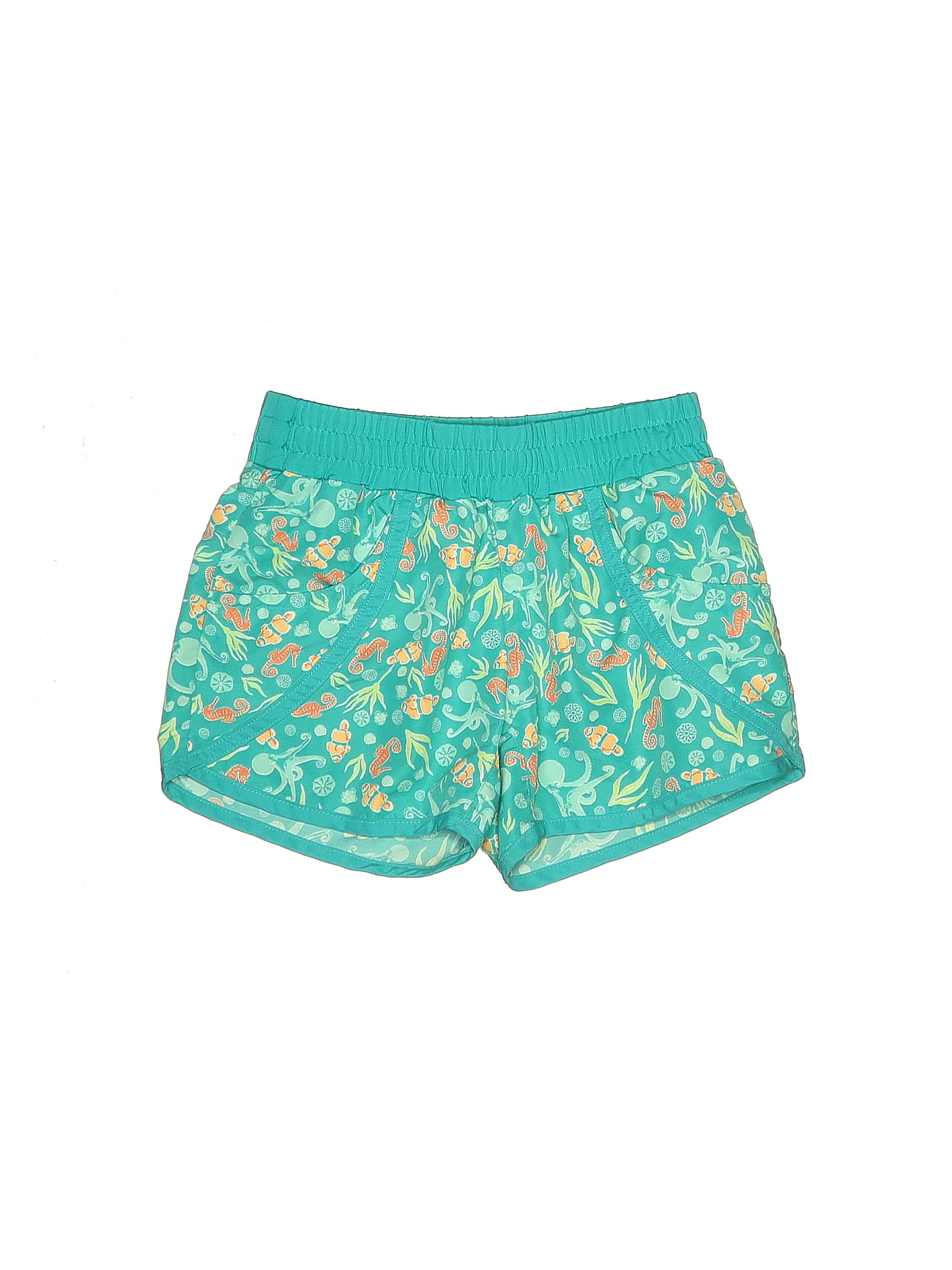 Columbia Floral Blue Teal Athletic Shorts Size S - 50% off | ThredUp