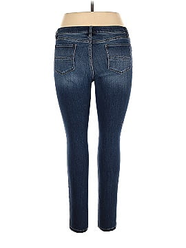 Soho JEANS NEW YORK & COMPANY 100% Cotton Solid Blue Jeans Size 8 - 65% off