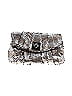 Jessica McClintock Snake Print Marled Argyle Silver Clutch One Size - photo 1